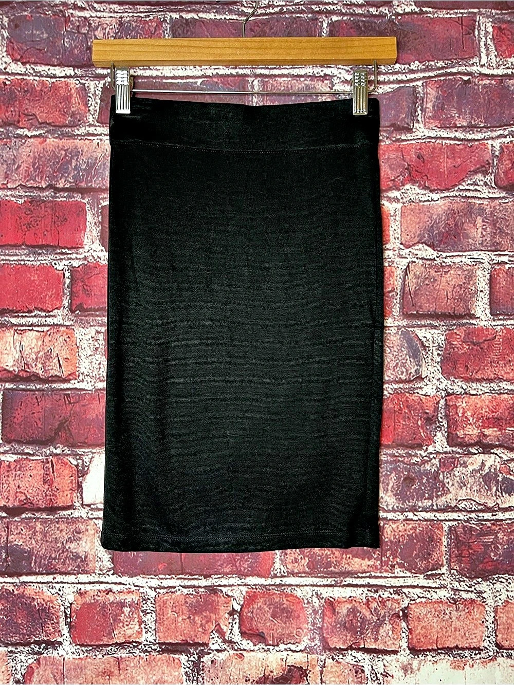 NWT Madewell Viscose Blend Knit Elastic Waist Pencil Skirt Black XS